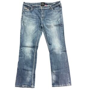 Petrol Jeans Womens Size 20 Bootcut Mid Rise Medium Wash Embellished Pockets